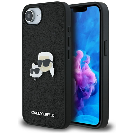 Изображение Karl Lagerfeld Fixed Glitter Metal K&CH Case for Apple iPhone 16e