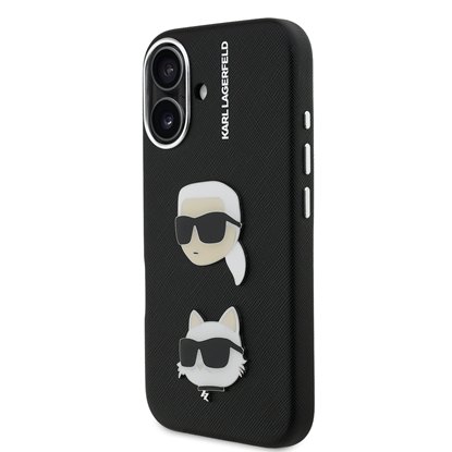 Изображение Karl Lagerfeld Grained PU K&CH Heads Case for Apple iPhone 16