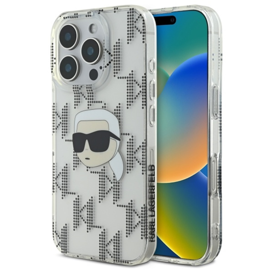 Picture of Karl Lagerfeld IML Karl Head Electroplated Back Case for Apple iPhone 16 Pro