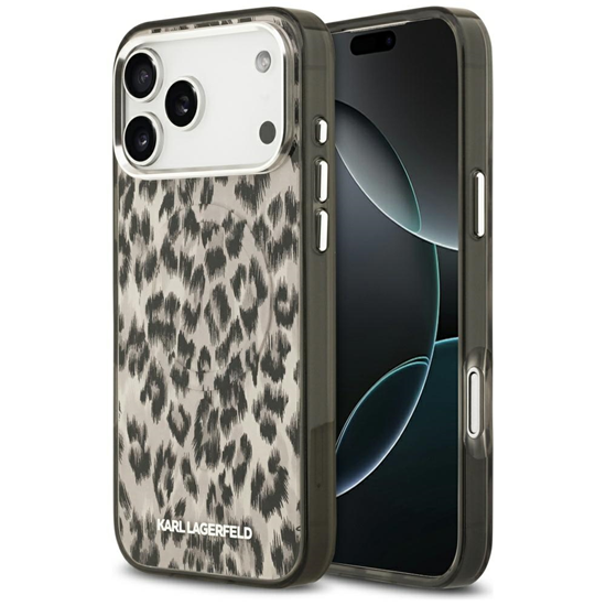 Изображение Karl Lagerfeld IML Leopard MagSafe Case for iPhone 17 Pro Max / brown