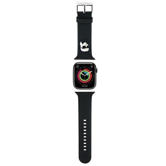 Picture of Karl Lagerfeld Karl Lagerfeld 3D Rubber Karl Head strap for Apple Watch 42/44/45/49mm - black