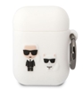 Picture of Karl Lagerfeld - Airpods 1/2 Choupette Silicone Case White