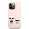 Picture of Karl Lagerfeld Apple iPhone 13 Pro Choupette Liquid Silicone Case Pink