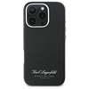 Изображение Karl Lagerfeld Grained PU Hotel RSG Case for iPhone 16 / Black