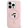 Изображение Karl Lagerfeld Liquid Silicone Karl and Choupette MagSafe Case for iPhone 15 Pro / pink