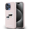 Изображение Karl Lagerfeld Liquid Silicone Double Heads MagSafe Case for iPhone 15 Pro Max / Pink