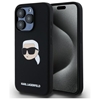 Изображение Karl Lagerfeld KLHMP15XSKHPPLK iPhone 15 Pro Max 6.7" black/black hardcase Silicone Karl Head Print MagSafe