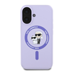 Изображение Karl Lagerfeld Liquid Silicone Karl and Choupette MagSafe Case for iPhone 16 / Purple
