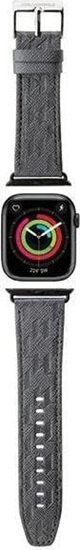 Picture of Karl Lagerfeld Karl Lagerfeld Pasek KLAWLSAKLHPG Apple Watch 42/44/45/49mm srebrny/silver strap Saffiano Monogram