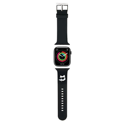 Изображение Karl Lagerfeld Karl Lagerfeld 3D Rubber Choupette Head NFT - Pasek do Apple Watch 42/44/45/49 mm (czarny)