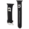 Picture of Karl Lagerfeld Karl and Choupette Head NFT Watch Strap for Apple Watch 42/44/45/46/49 / black