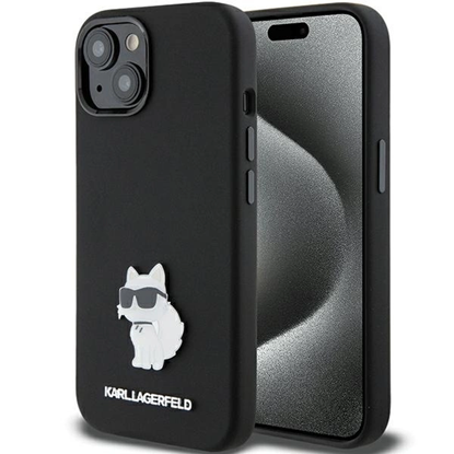 Attēls no Karl Lagerfeld Silicone Choupette Metal Pin case f