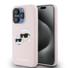 Изображение Karl Lagerfeld Karl Lagerfeld Silicone Karl&Choupette MagSafe case for iPhone 15 Pro Max - pink