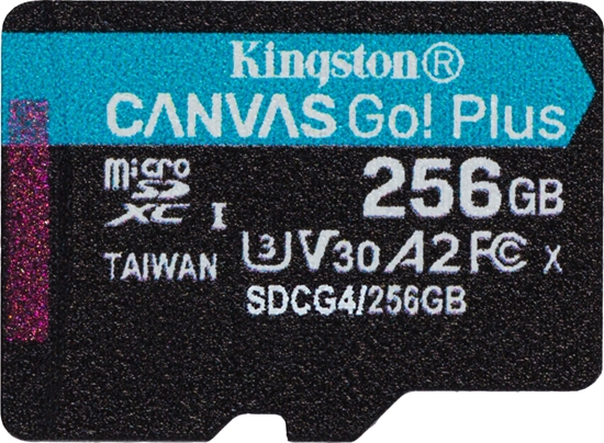 Picture of Karta Kingston Canvas Go! Plus (Gen4) MicroSDXC 256 GB Class 10 UHS-I/U3 A2 V30 (SDCG4/256GBSP)