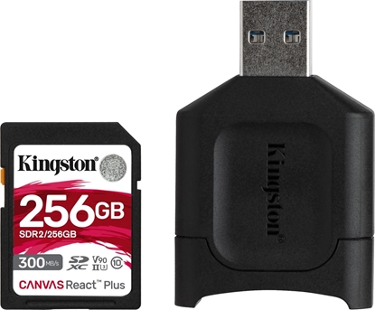 Изображение Karta Kingston Canvas React Plus SDXC 256 GB Class 10 UHS-II/U3 V90 (MLPR2/256GB)