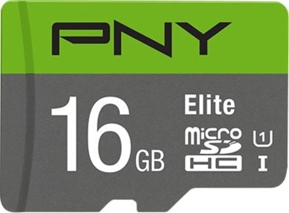 Изображение Karta PNY Elite MicroSDHC 16 GB Class 10 UHS-I/U1 A1 V10 (P-SD16GU1100EL-GE)