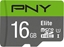 Picture of Karta PNY Elite MicroSDHC 16 GB Class 10 UHS-I/U1 A1 V10 (P-SD16GU1100EL-GE)