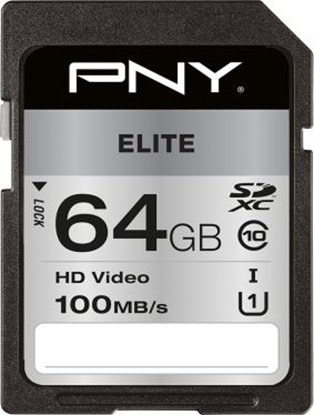 Изображение Karta PNY Elite SDXC 64 GB Class 10 UHS-I/U1  (P-SD64GU1100EL-GE)