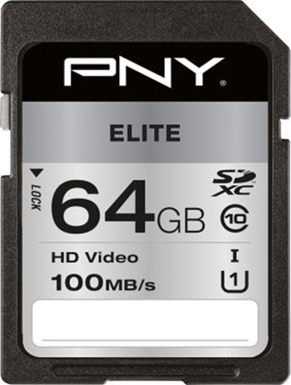Picture of Karta PNY Elite SDXC 64 GB Class 10 UHS-I/U1  (P-SD64GU1100EL-GE)