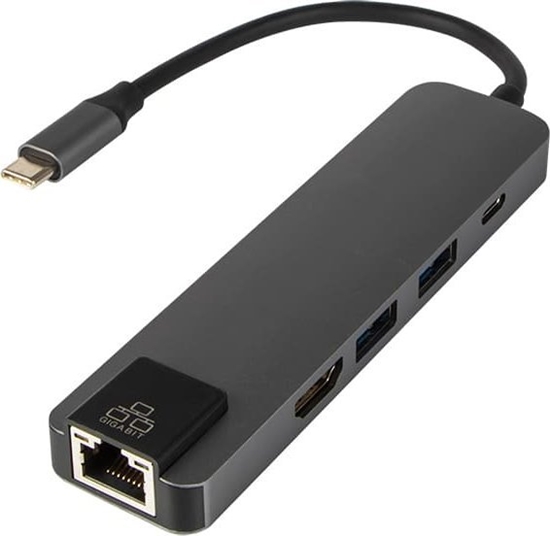 Изображение Karta sieciowa Blow 86-060# Karta sieciowa usb-c rj45+hdmi k-03