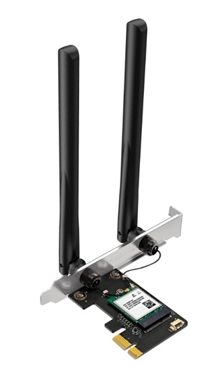 Picture of Karta sieciowa Mercusys  AX1800 Dual-Band Wi-Fi 6 Bluetooth PCI Express Adapter   SPEED: 1201 Mbps at 5 GHz + 574 Mbps at 2.4 GHz MA70XE              
