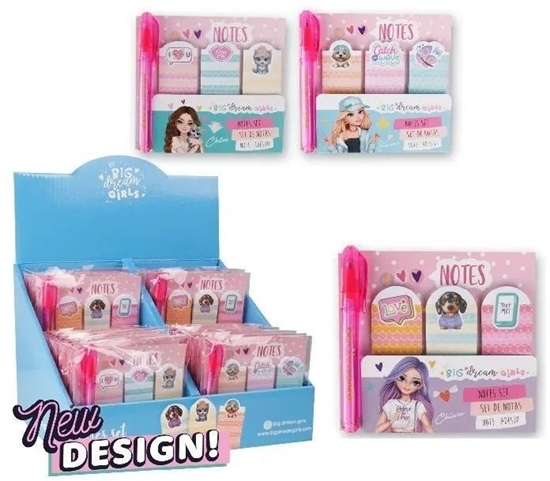 Picture of Karteczki samoprzylepne z mini dugopisem MIX