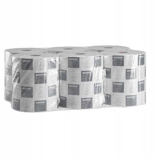Picture of Katrin Katrin Plus M2  Rcznik papierowy w rolce, biay, 2-warstwowy, 100 m - 6 rolek
