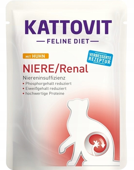 Picture of KATTOVIT Feline Diet Niere/Renal Chicken - wet cat food - 85g