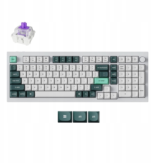 Picture of KEYBOARD WRL Q5 HE RGB/SHELL WHITE Q5H-P1 KEYCHRON
