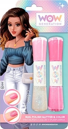 Picture of Kids Euroswan Lakier do paznokci kolorowy i brokatowy WoW Generation WOW00013 Kids Euroswan mix cena za 1 szt
