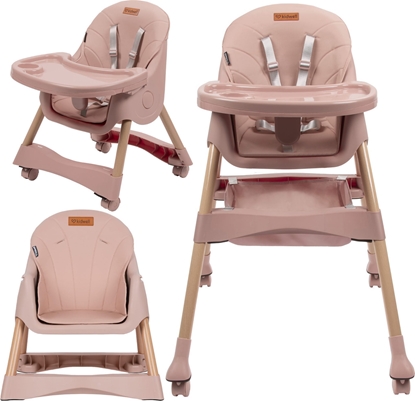 Picture of Kidwell Kidwell krzeseko do karmienia 2w1 karimi pink
