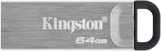 Изображение Kingston Technology DataTraveler Kyson Co-Logo pami USB 64 GB USB Typu-A 3.2 Gen 1 (3.1 Gen 1) Srebrny