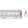 Изображение Klaviatūra + Pele Logitech POP ICON COMBO OFF White Orange US