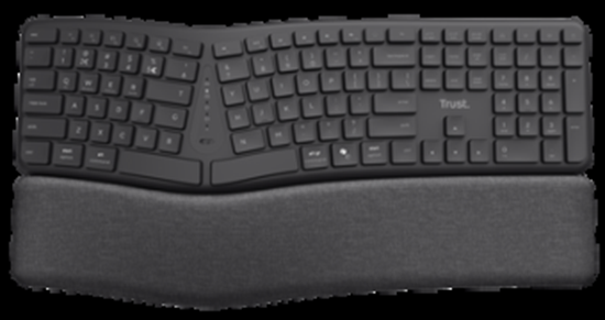 Изображение Klaviatūra Trust Keyra Ergo Black