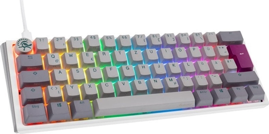 Picture of Klawiatura Ducky Ducky One 3 Mist Grey Mini Gaming Tastatur, RGB LED - MX-Silent-Red