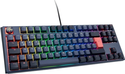 Attēls no Klawiatura Ducky One 3 Cosmic Blue TKL Gaming Tastatur, RGB LED - MX-Ergo-Clear