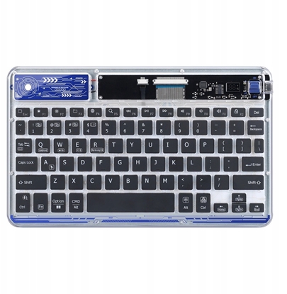 Attēls no Klawiatura Dux Ducis Keyboard (CK Series) bezprzewodowa do laptopa / tabletu / telefonu przezroczysta