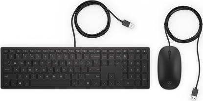 Изображение Klawiatura HP HP Inc. WIRED KEYBOARD & MOUSE 400/. IN