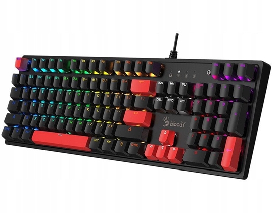 Picture of Klawiatura mechaniczna A4TECH BLOODY S520N Fire Black (BLMS RED Plus Switch)