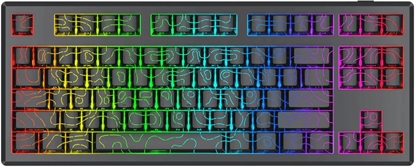 Attēls no Klawiatura Redragon K737 Uranus Pro Silky Frost Linear Switch (K737B-RGB-PRO)