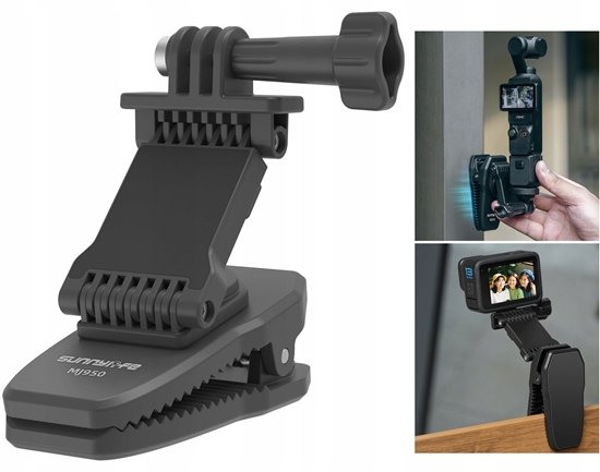 Picture of Klips Uchwyt Mocowanie Na Pasek Szelki Magnes Do Gopro Dji Xiaomi Sjcam / Mj950