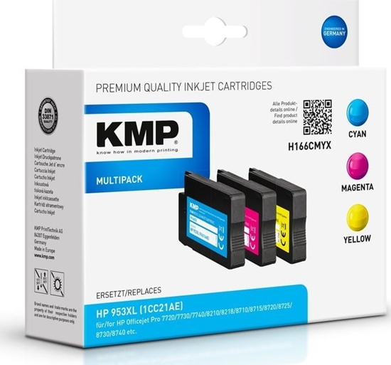 Picture of KMP H166CMYX Multipack C/M/Y compatible with HP 953 XL