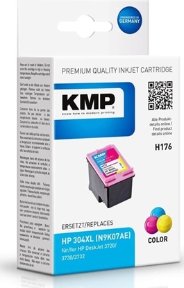 Picture of KMP H175CX ink cartridge color compatible mit HP N9K07AE 304 XL