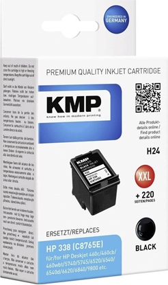 Picture of KMP H24 ink cartridge black compatible with HP C 8765 E
