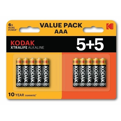 Attēls no Kodak XTRALIFE Alkaline AAA / 1.5V Battery (10pcs)