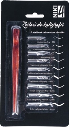 Изображение Koh I Noor Zestaw do kaligrafii 9 elementów + obsadka (384498)