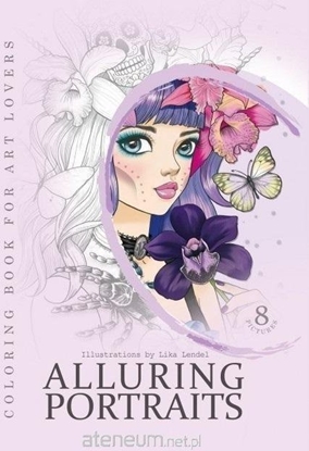 Picture of Kolorowanka kreatywna A4 Portraits fioletowa FRESH