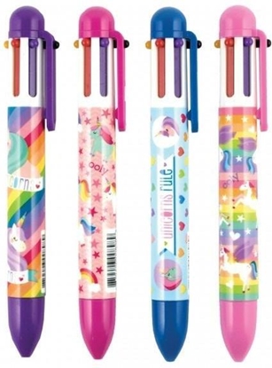 Attēls no Kolorowe Baloniki Dugopis Mechaniczny 6w1 Jednoroce