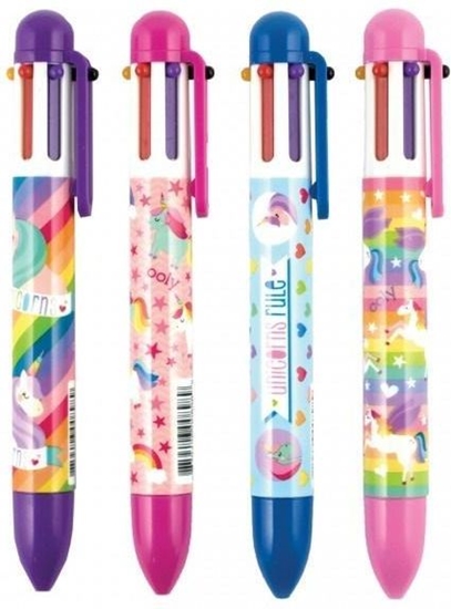 Изображение Kolorowe Baloniki Dugopis Mechaniczny 6w1 Jednoroce