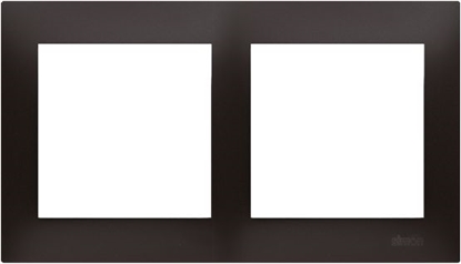 Attēls no Kontakt-Simon Ramka 2-krotna 54 Premium do puszek karton-gips antracyt metalizowany (DRK2/48)